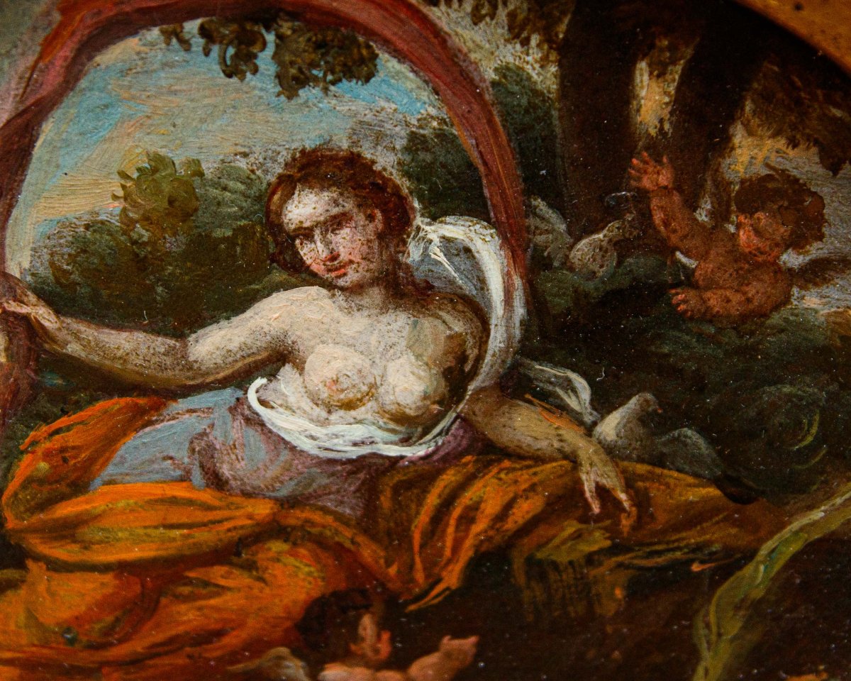 Scuola francese, XVII secolo, Allegorie dei quattro elementi-photo-5