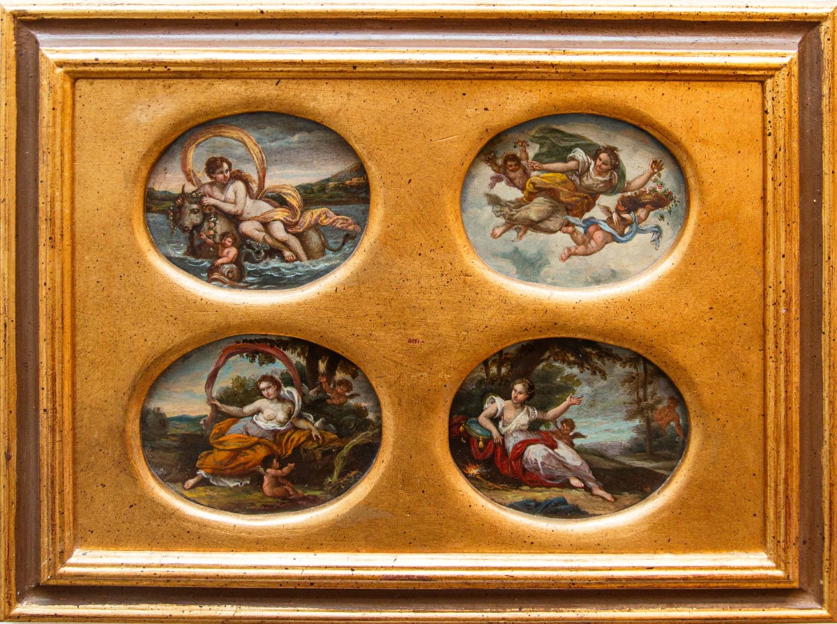 Scuola francese, XVII secolo, Allegorie dei quattro elementi