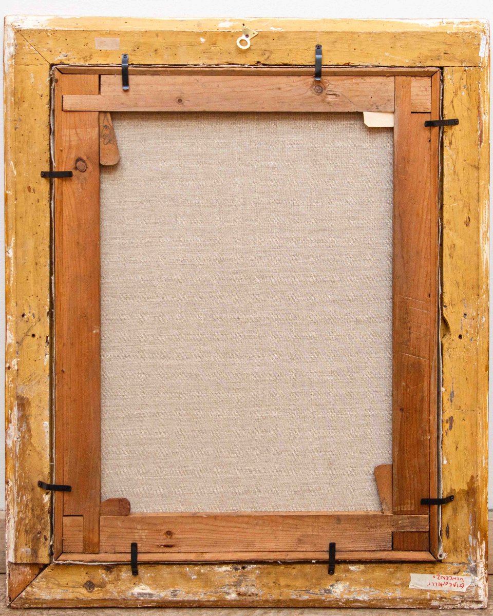 Vincenzo Giacomelli (Grizzo, 1812 – Venezia, 1890), Scena storica d'incontro-photo-3