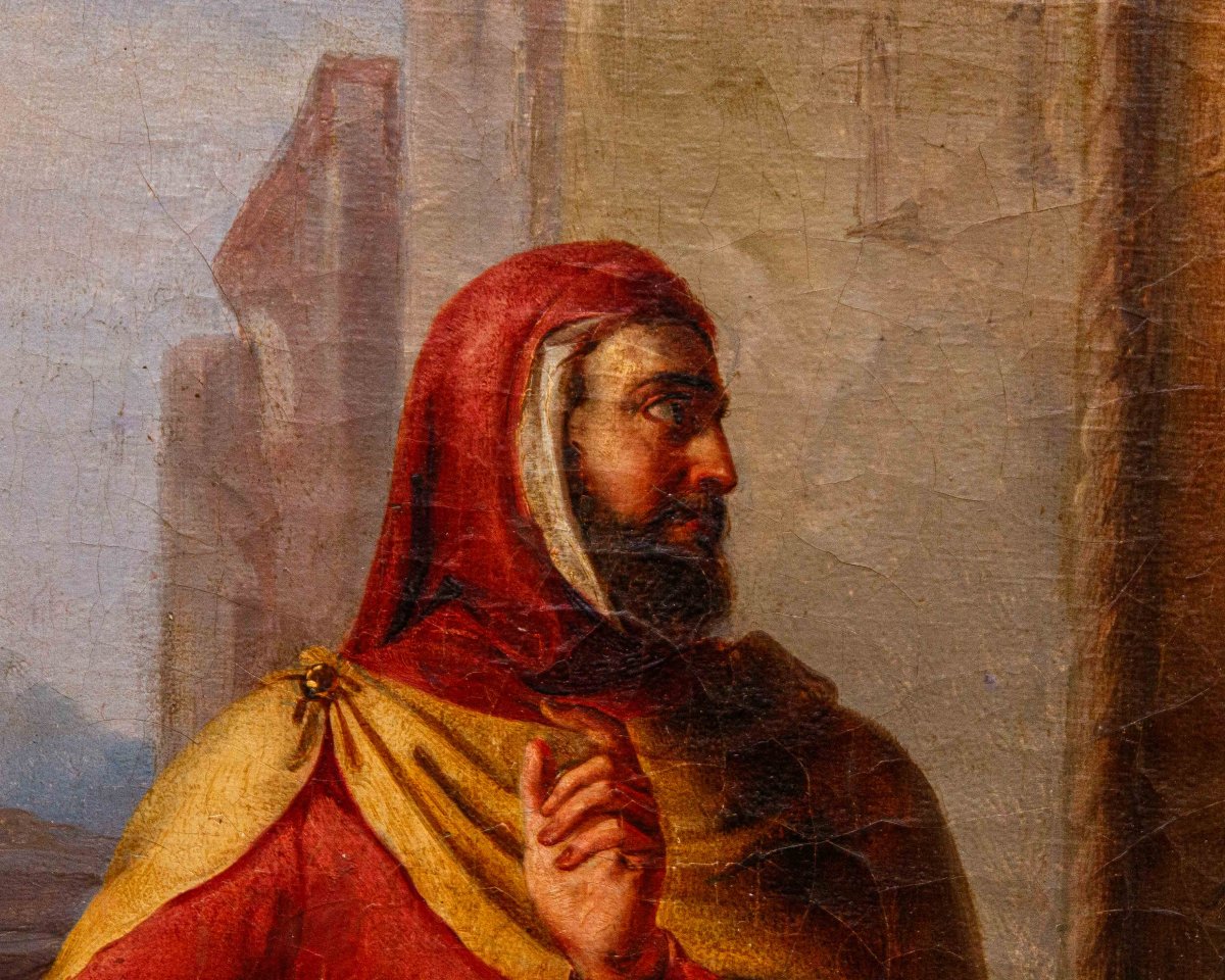 Vincenzo Giacomelli (Grizzo, 1812 – Venezia, 1890), Scena storica d'incontro-photo-7