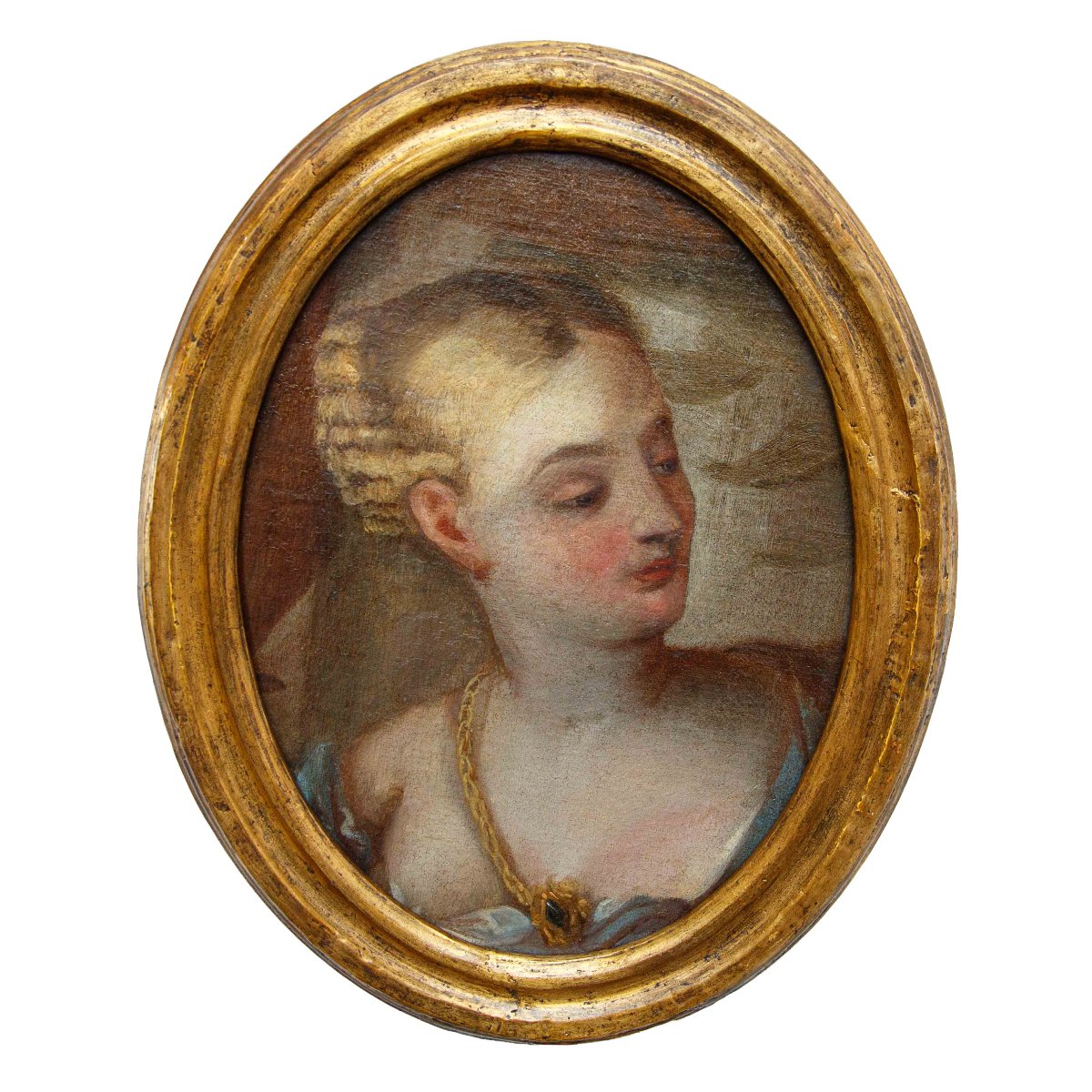 Antonio Domenico Beverense (?, 1624/26 – Vicenza, 1694), Coppia di ritratti femminili-photo-2