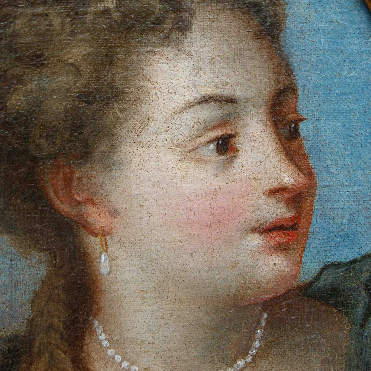Antonio Domenico Beverense (?, 1624/26 – Vicenza, 1694), Coppia di ritratti femminili-photo-7