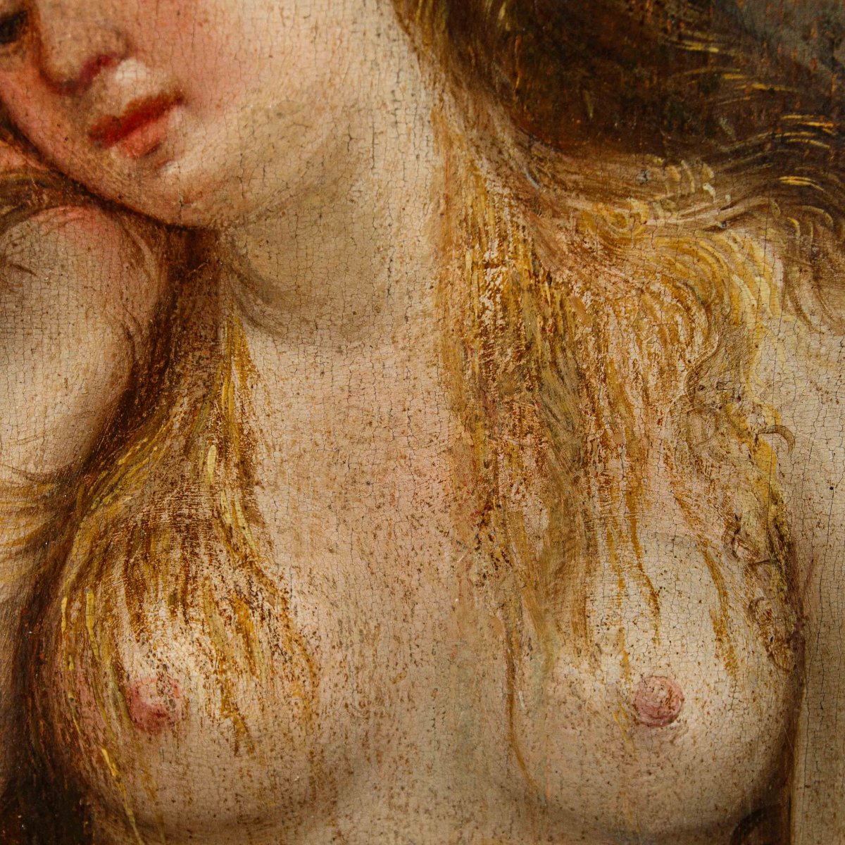 Scuola Veneta del XVI secolo, Maddalena nel deserto-photo-1