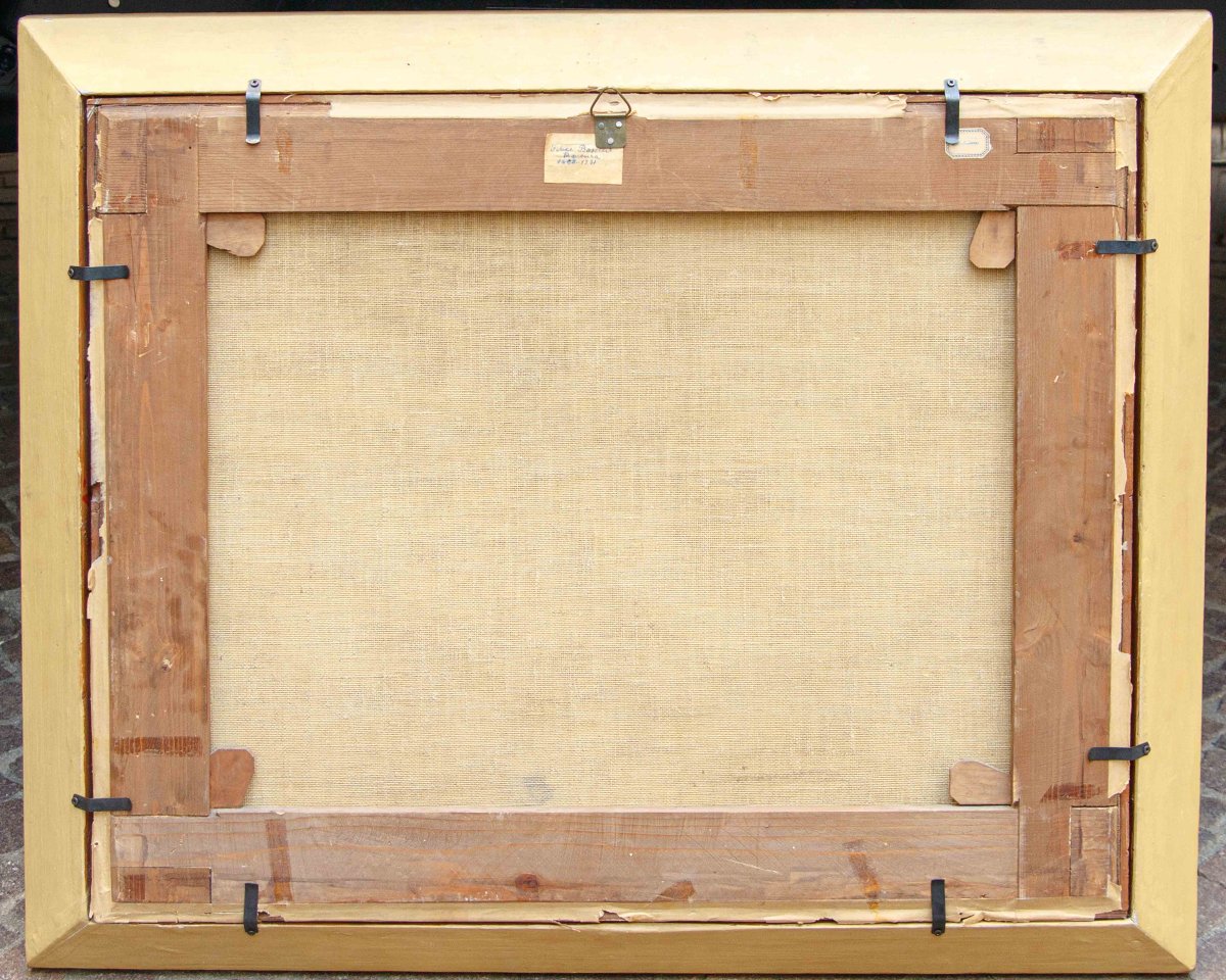 Antonio Rasio (Brescia, post 1677 – ante 1699), Composizione con pane e salame, carne e frutta-photo-3