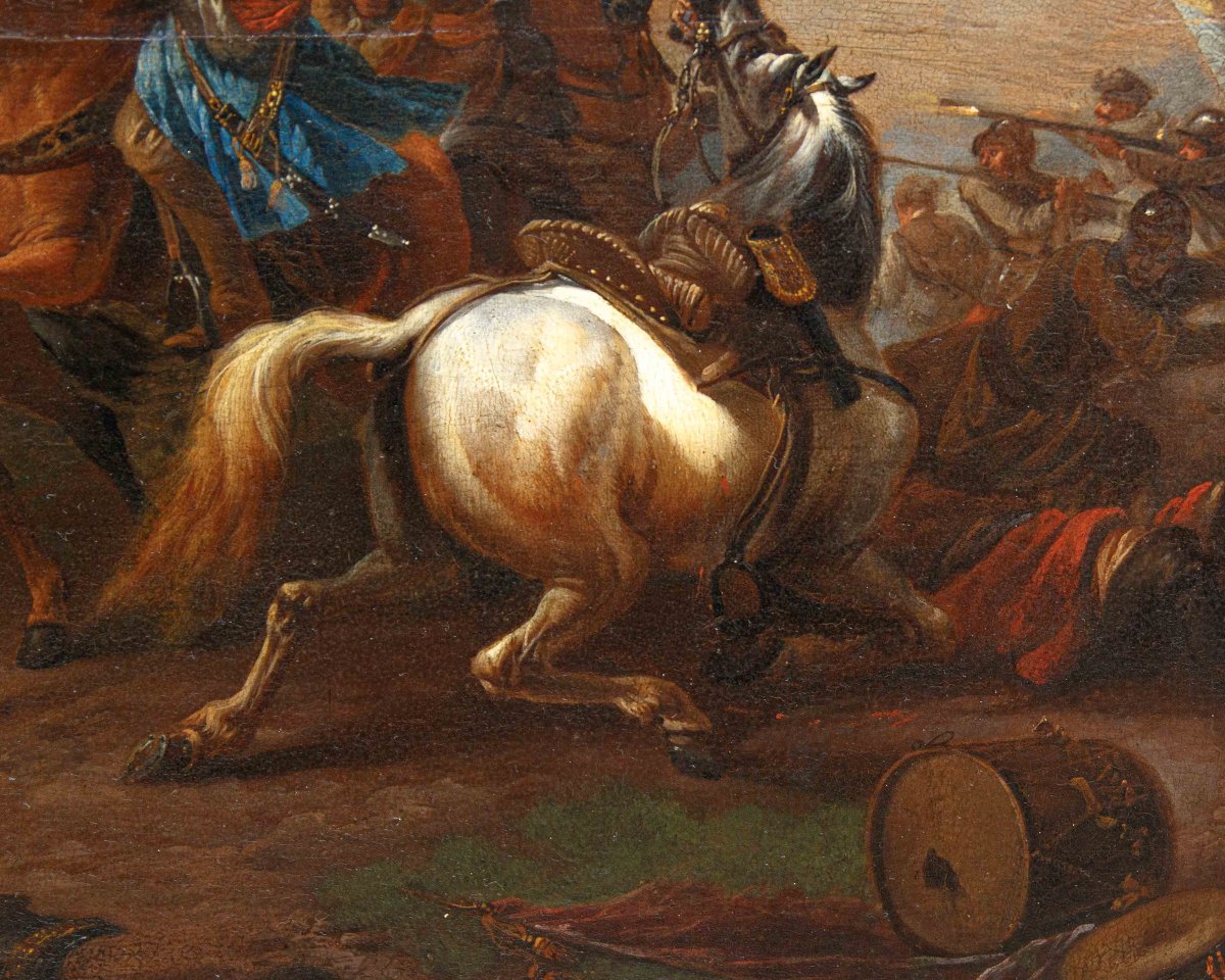 Bottega di Jan van Huchtenburgh (Haarlem, 1647 – Amsterdam, 1733), Battaglia contro i Turchi-photo-1