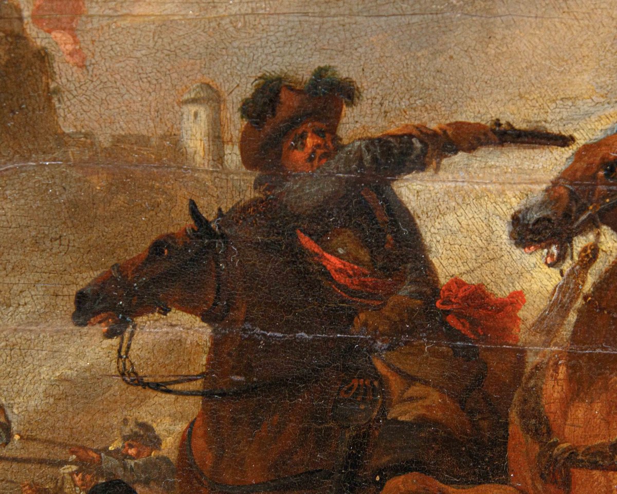 Bottega di Jan van Huchtenburgh (Haarlem, 1647 – Amsterdam, 1733), Battaglia contro i Turchi-photo-3