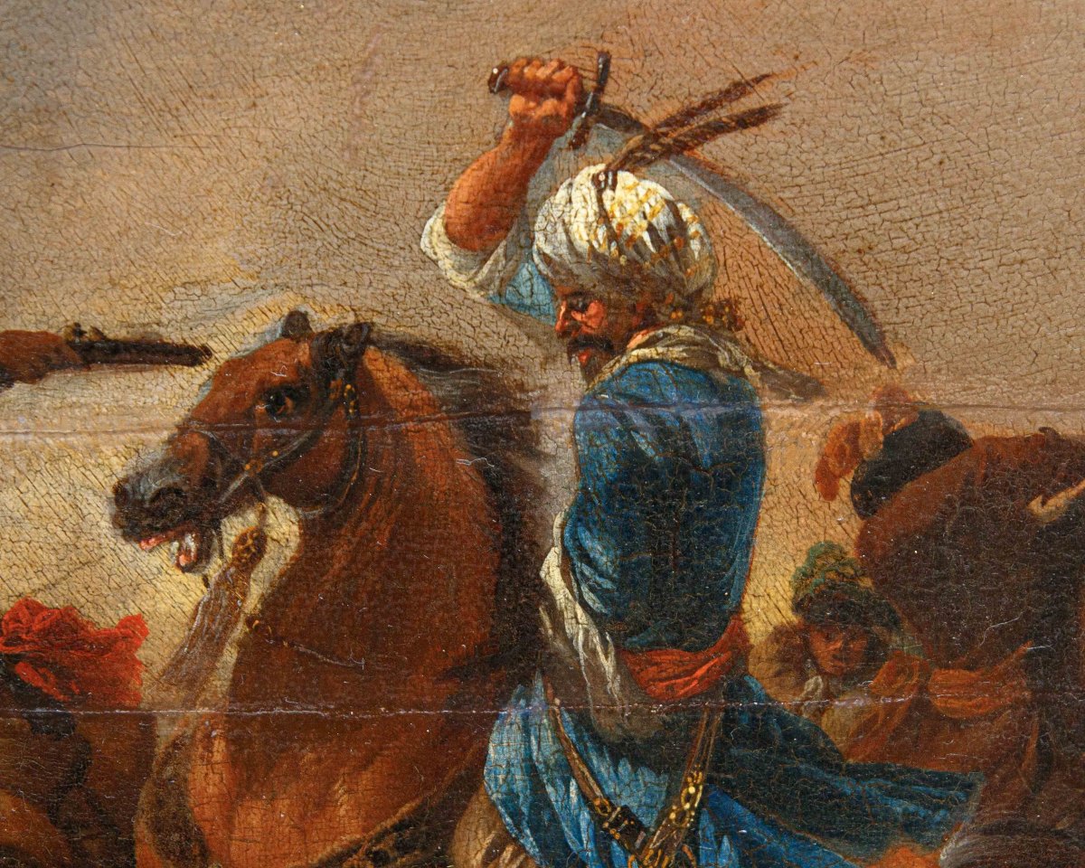 Bottega di Jan van Huchtenburgh (Haarlem, 1647 – Amsterdam, 1733), Battaglia contro i Turchi-photo-4