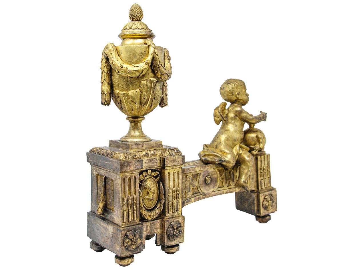 XIX secolo, Coppia di caminiere-photo-4