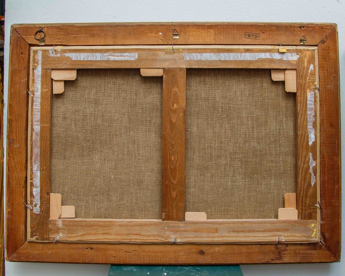 XIX secolo,  Due vedute marine con il castello aragonese di Baia e del Golfo di Napoli-photo-2