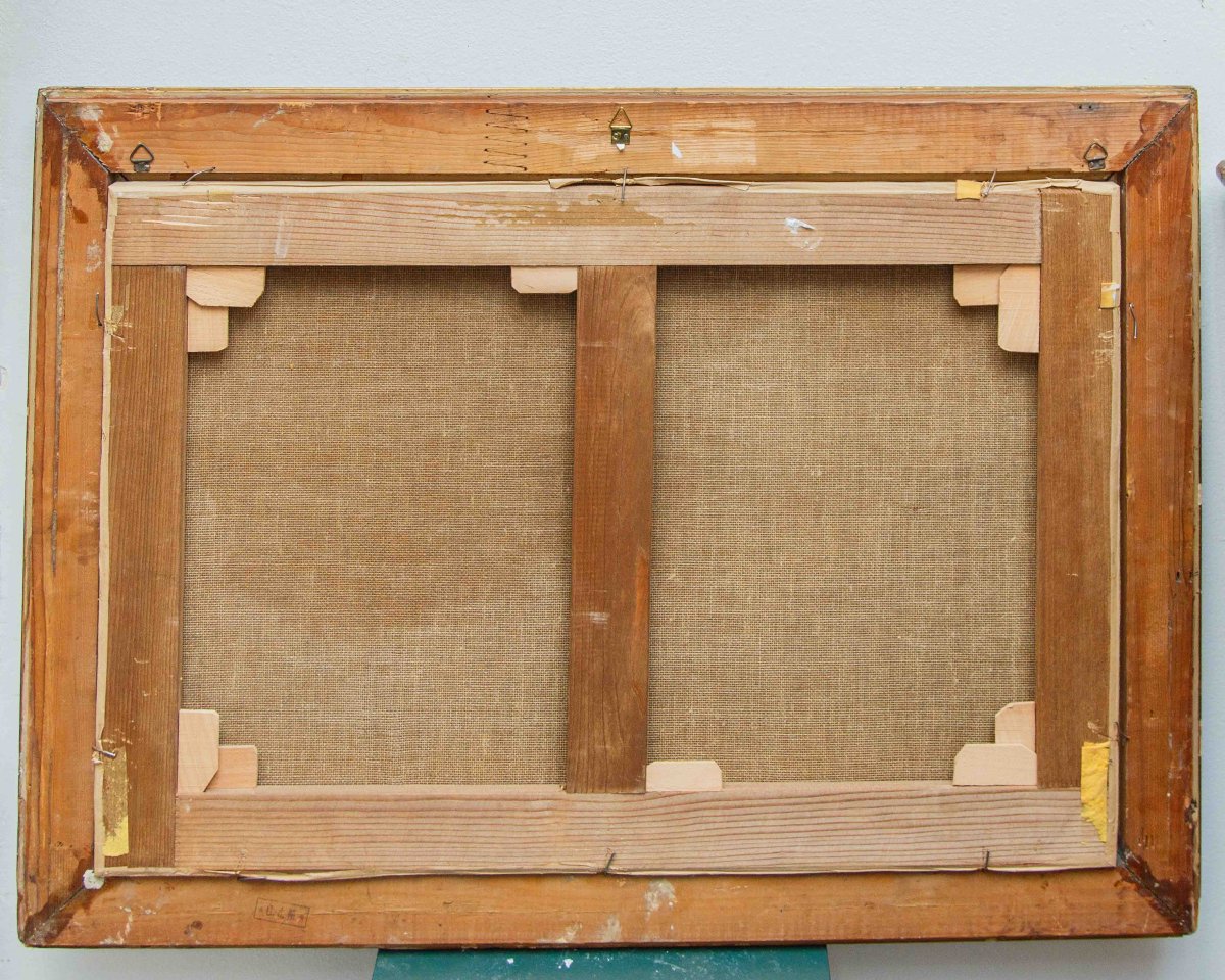 XIX secolo,  Due vedute marine con il castello aragonese di Baia e del Golfo di Napoli-photo-3