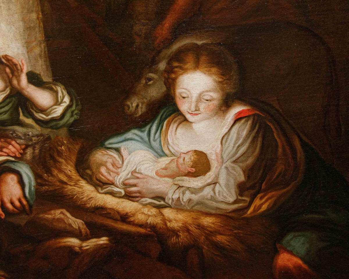 Seguace di Antonio Allegri detto il Correggio (1489  - 1534), Adorazione dei pastori-photo-6