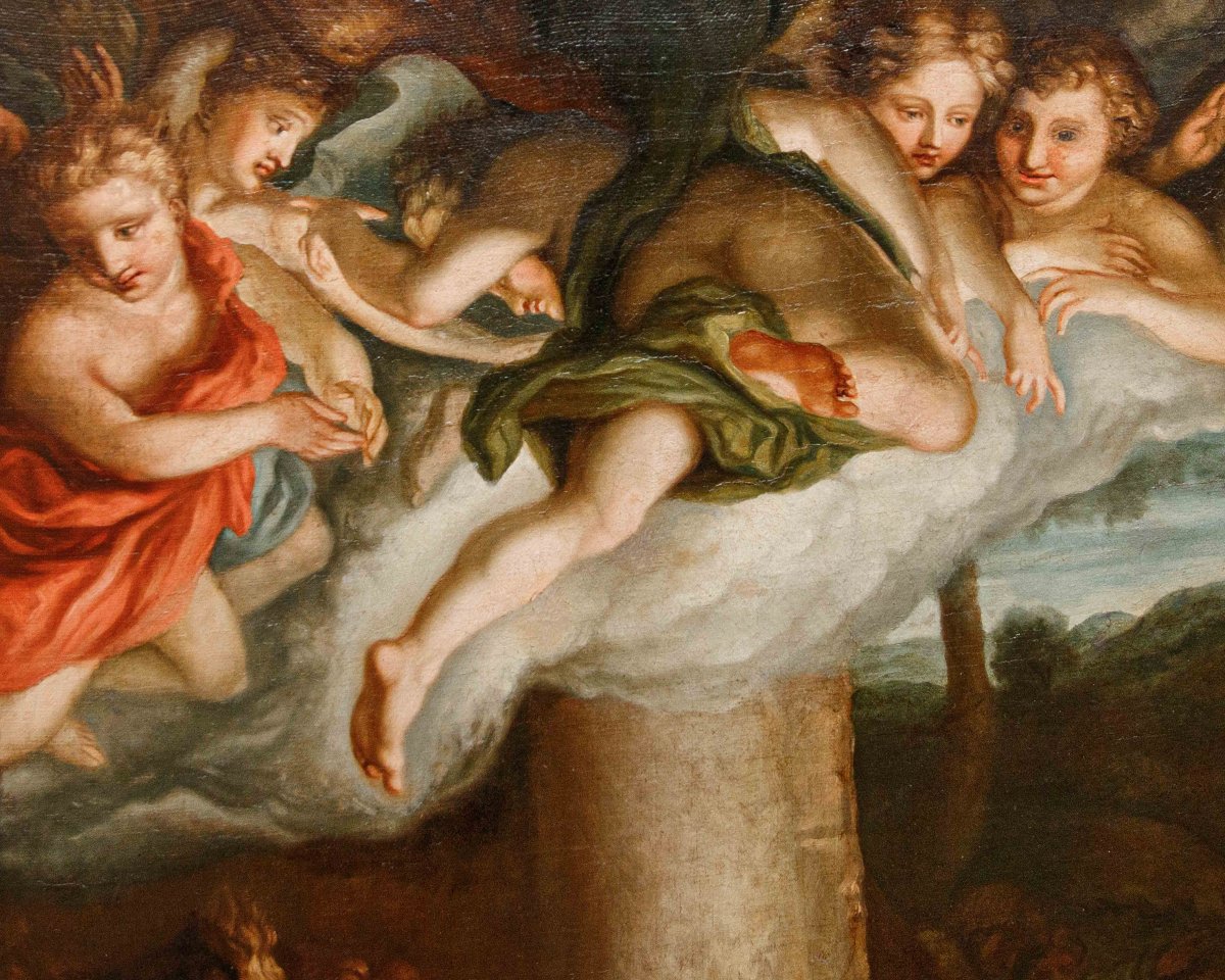 Seguace di Antonio Allegri detto il Correggio (1489  - 1534), Adorazione dei pastori-photo-8