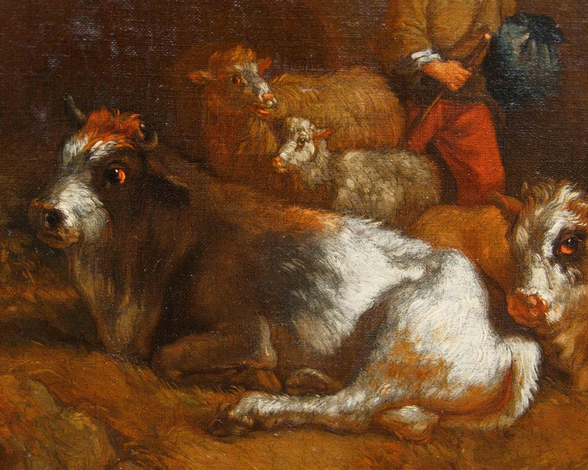 Francesco Londonio (Milano, 1723 -1783), Paesaggi con pastori e armenti-photo-1