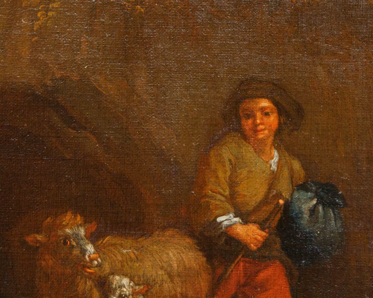 Francesco Londonio (Milano, 1723 -1783), Paesaggi con pastori e armenti-photo-2