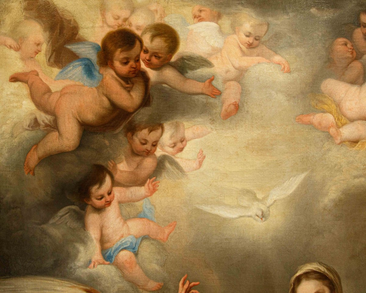 Bottega di Bartolomé Esteban Murillo (Siviglia, 1617 - 1682), Annunciazione-photo-4