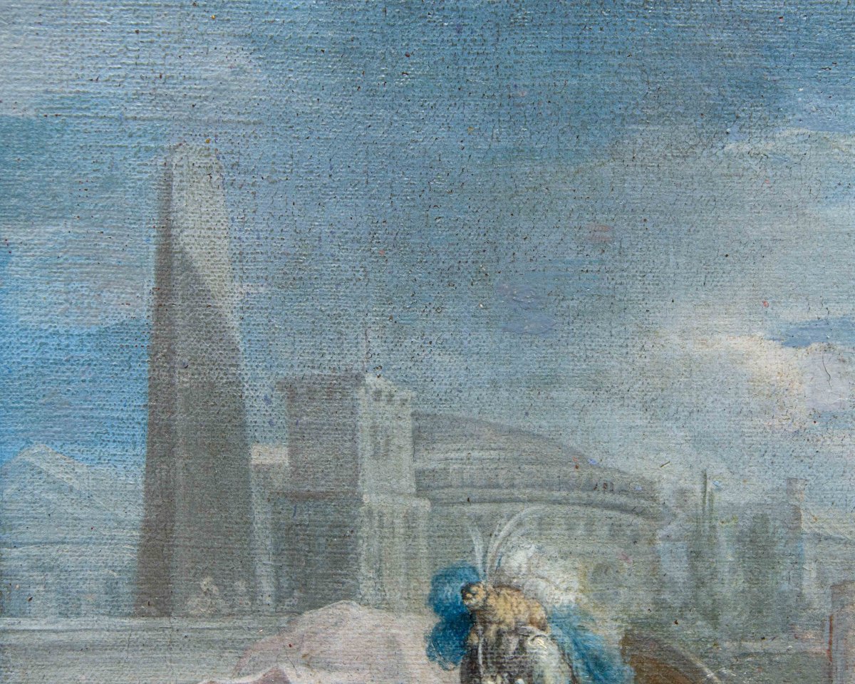 Bottega di Giacinto Diano, (Pozzuoli, 1731 - Napoli, 1803), Clorinda salva Olindo e Sofronia-photo-6