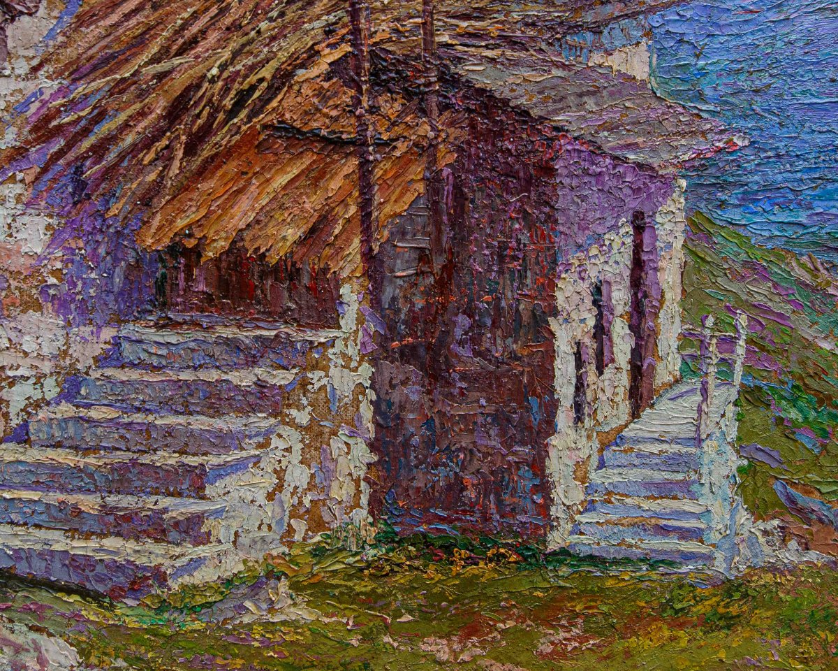 Enrico Sottili (Reggio Emilia, 1890 - Sala Comacina (CO), 1977), Vista sulla valle-photo-1