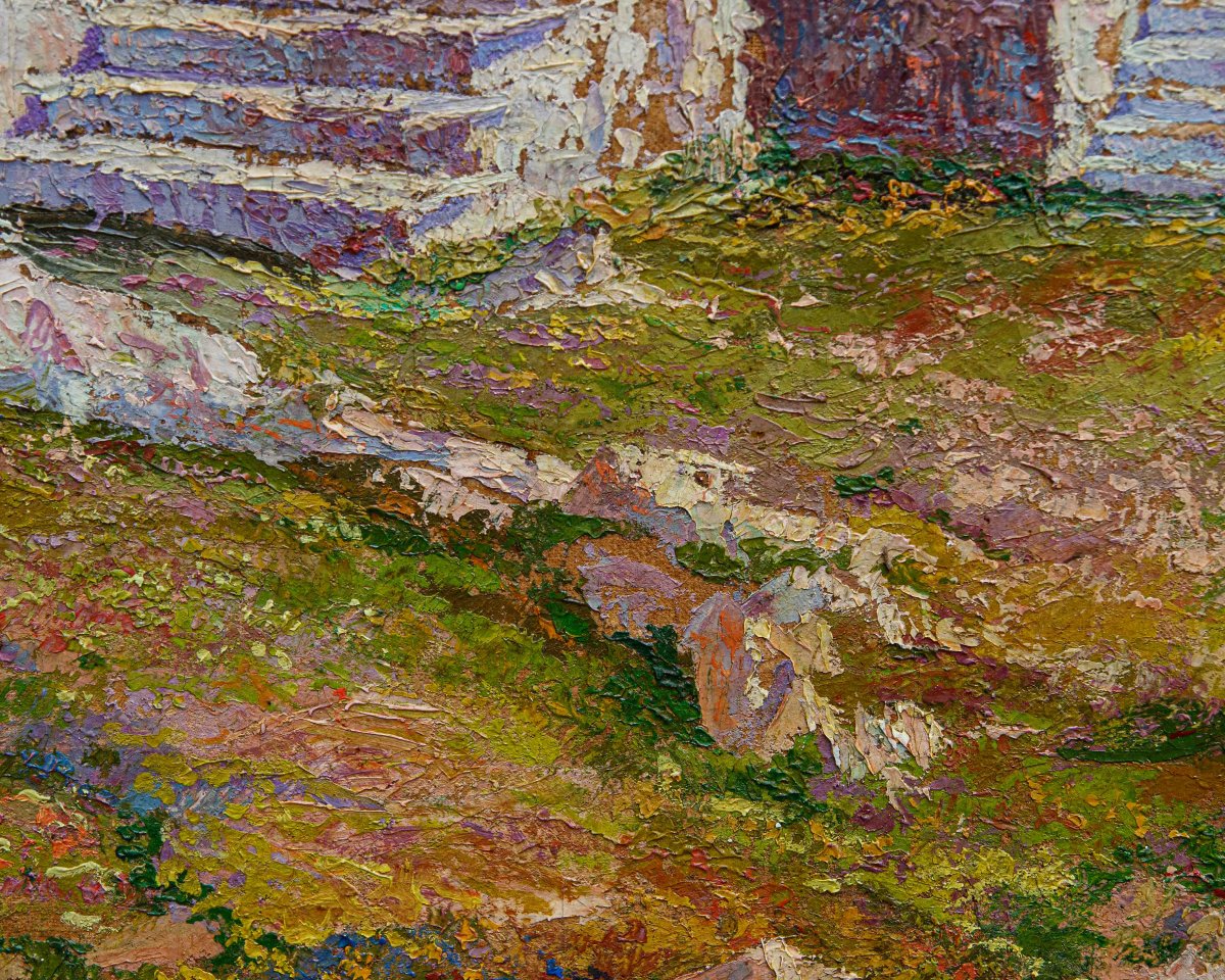 Enrico Sottili (Reggio Emilia, 1890 - Sala Comacina (CO), 1977), Vista sulla valle-photo-2