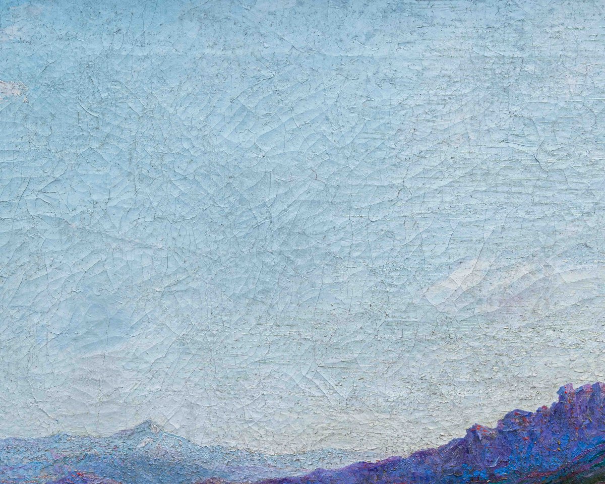 Enrico Sottili (Reggio Emilia, 1890 - Sala Comacina (CO), 1977), Vista sulla valle-photo-4