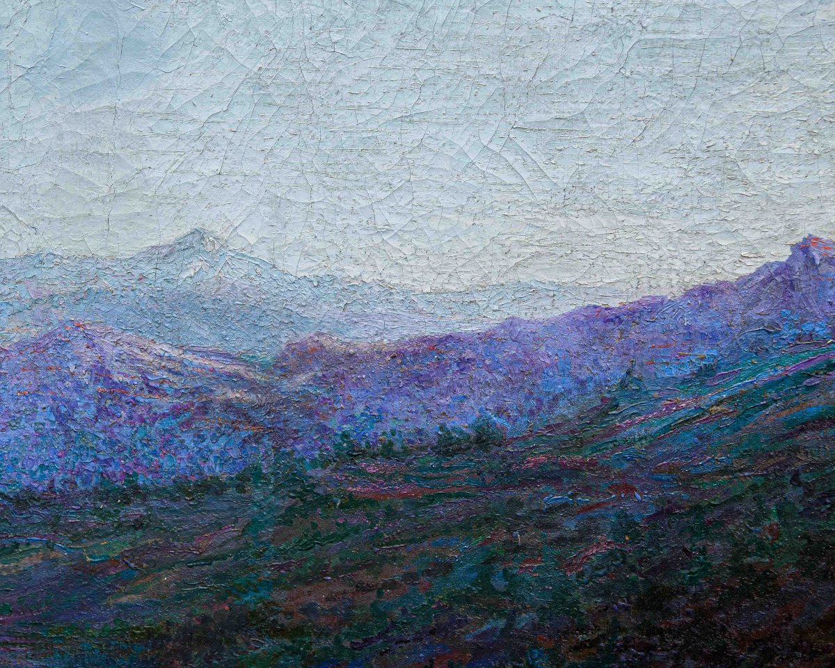 Enrico Sottili (Reggio Emilia, 1890 - Sala Comacina (CO), 1977), Vista sulla valle-photo-8