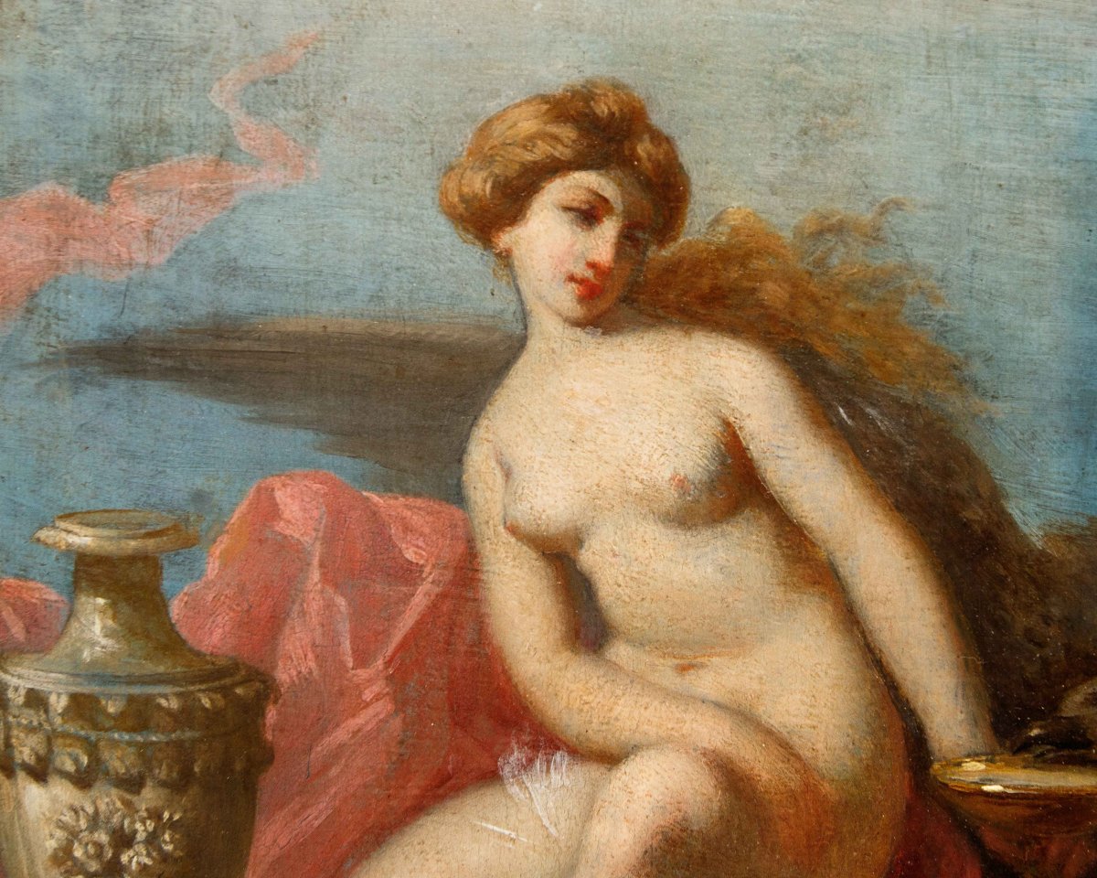 Artista neoclassico, XVIII secolo, Ebe e Giove-photo-1