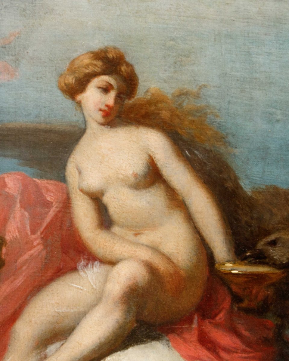 Artista neoclassico, XVIII secolo, Ebe e Giove-photo-2