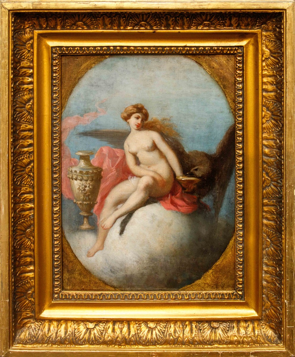 Artista neoclassico, XVIII secolo, Ebe e Giove