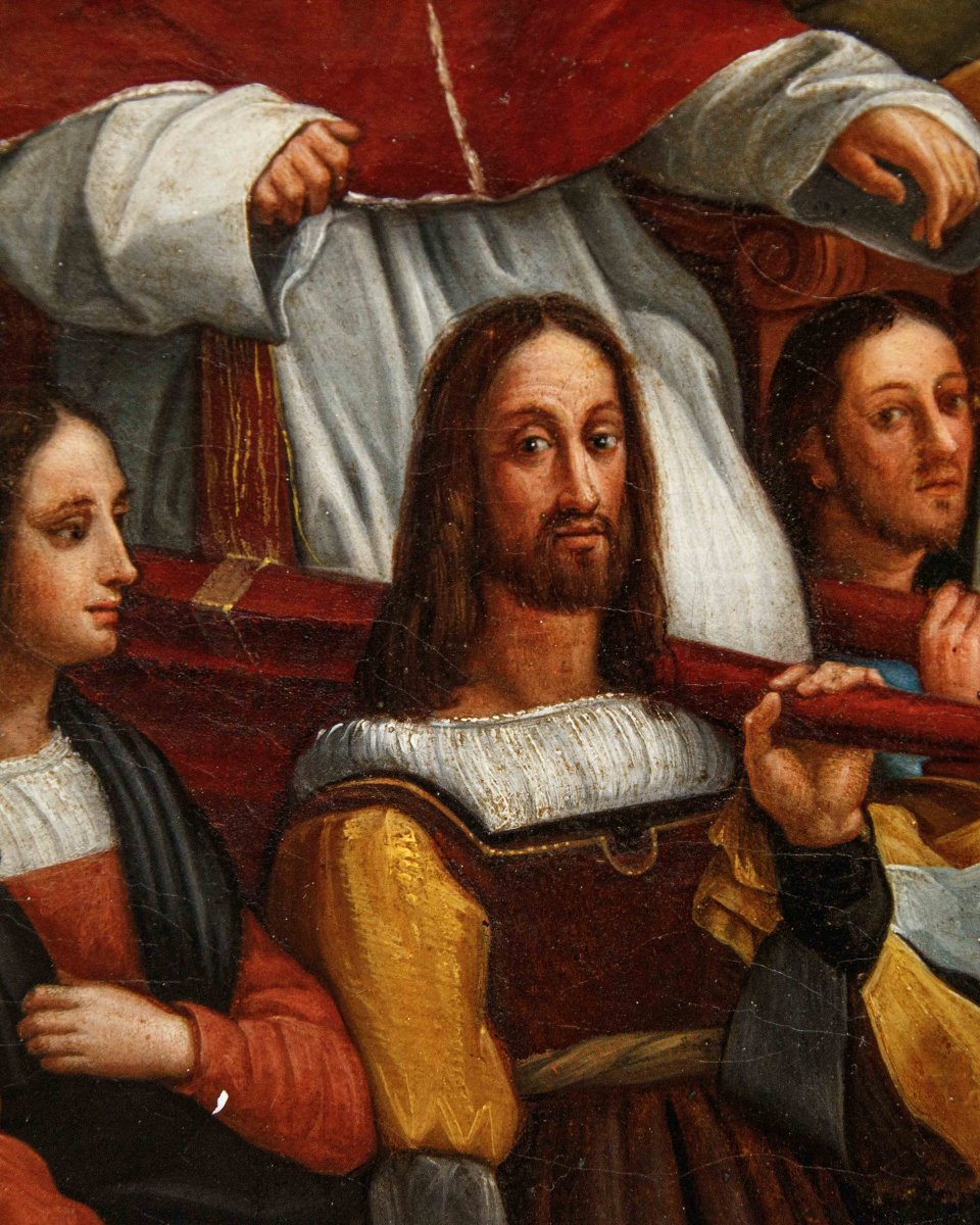 XVII secolo, da Raffaello Sanzio, La Cacciata di Eliodoro dal Tempio-photo-6