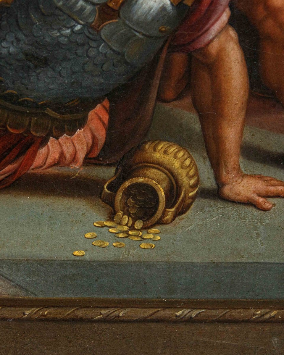 XVII secolo, da Raffaello Sanzio, La Cacciata di Eliodoro dal Tempio-photo-8