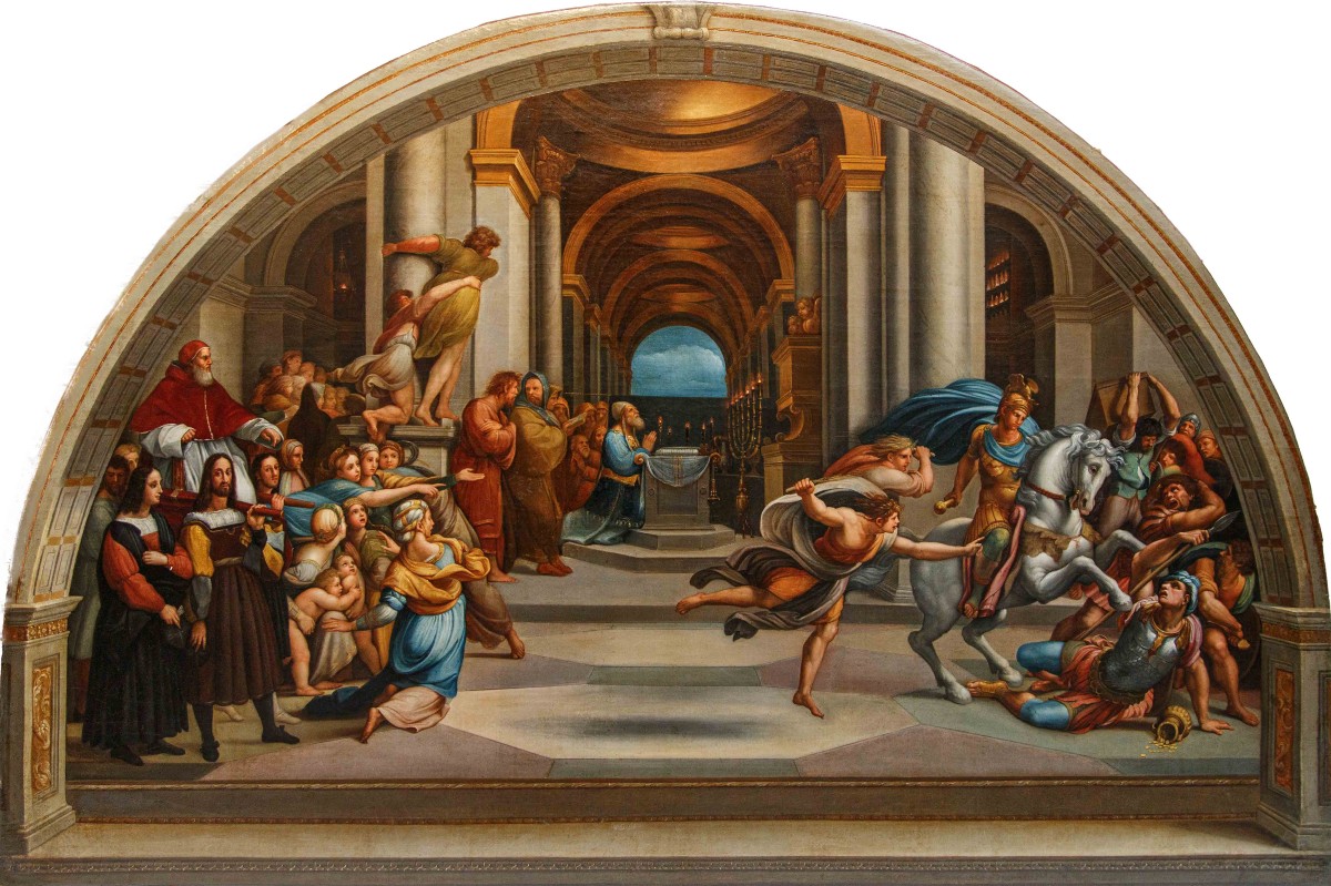 XVII secolo, da Raffaello Sanzio, La Cacciata di Eliodoro dal Tempio