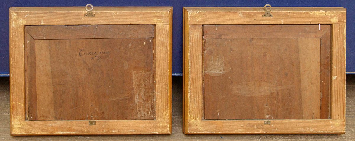 Fine XVIII – inizio XIX secolo, Coppia di paesaggi-photo-2