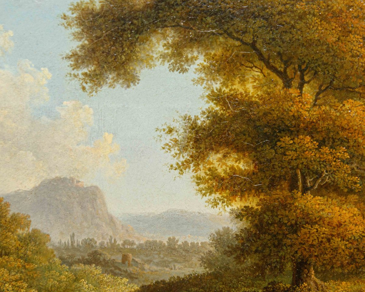 Fine XVIII – inizio XIX secolo, Coppia di paesaggi-photo-1