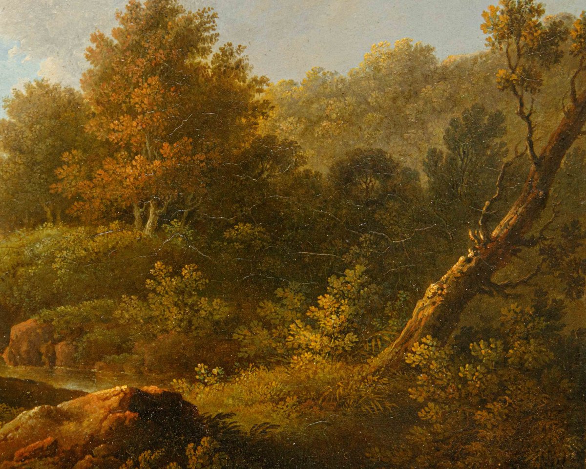 Fine XVIII – inizio XIX secolo, Coppia di paesaggi-photo-3