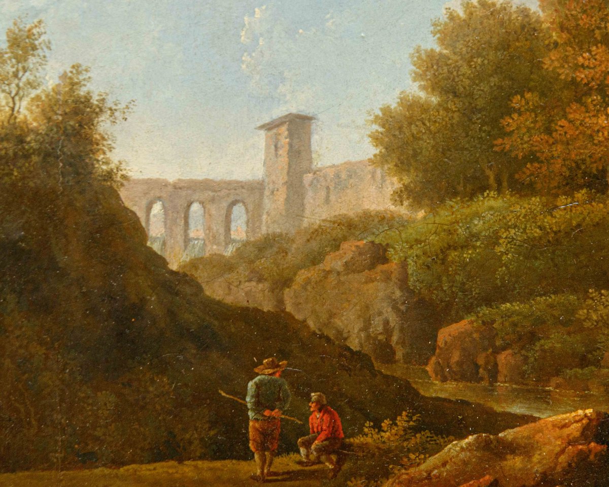 Fine XVIII – inizio XIX secolo, Coppia di paesaggi-photo-4