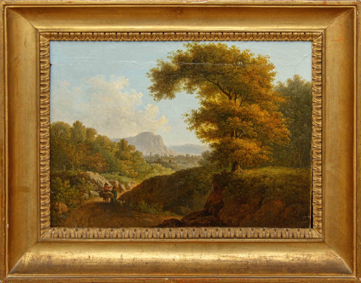 Fine XVIII – inizio XIX secolo, Coppia di paesaggi-photo-5