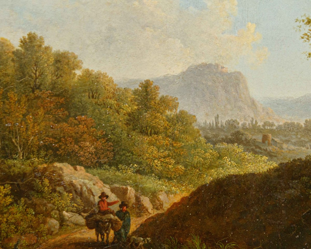 Fine XVIII – inizio XIX secolo, Coppia di paesaggi-photo-7