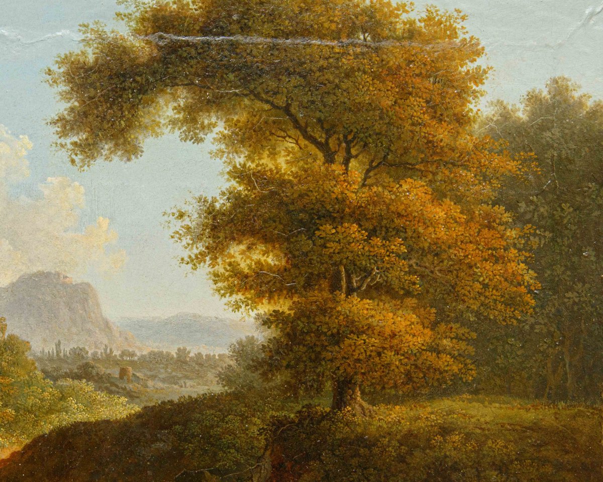 Fine XVIII – inizio XIX secolo, Coppia di paesaggi-photo-8