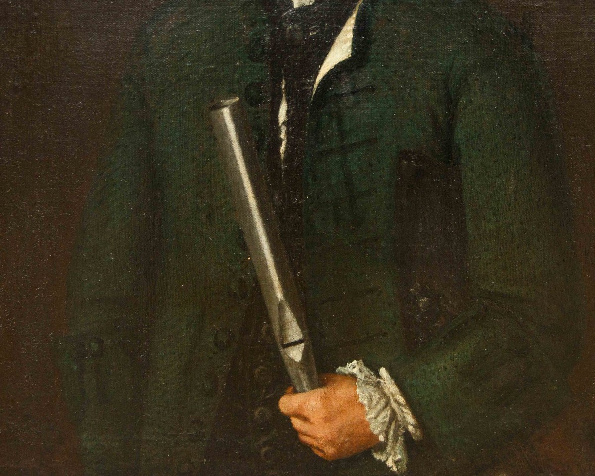 XVIII secolo, Scuola bergamasca  Ritratto di Giuseppe Masalia fabbricatore d’organi-photo-1