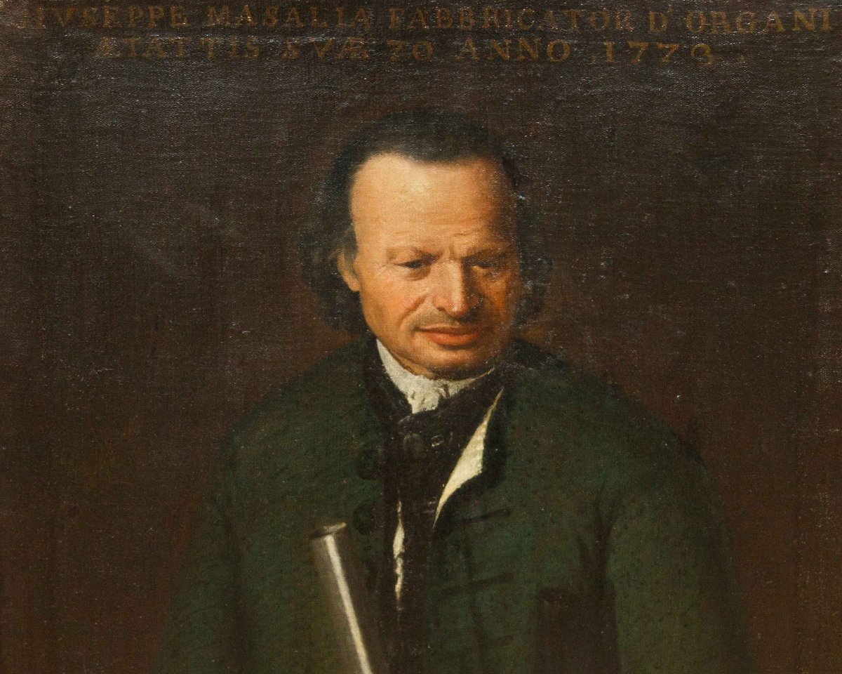 XVIII secolo, Scuola bergamasca  Ritratto di Giuseppe Masalia fabbricatore d’organi-photo-5
