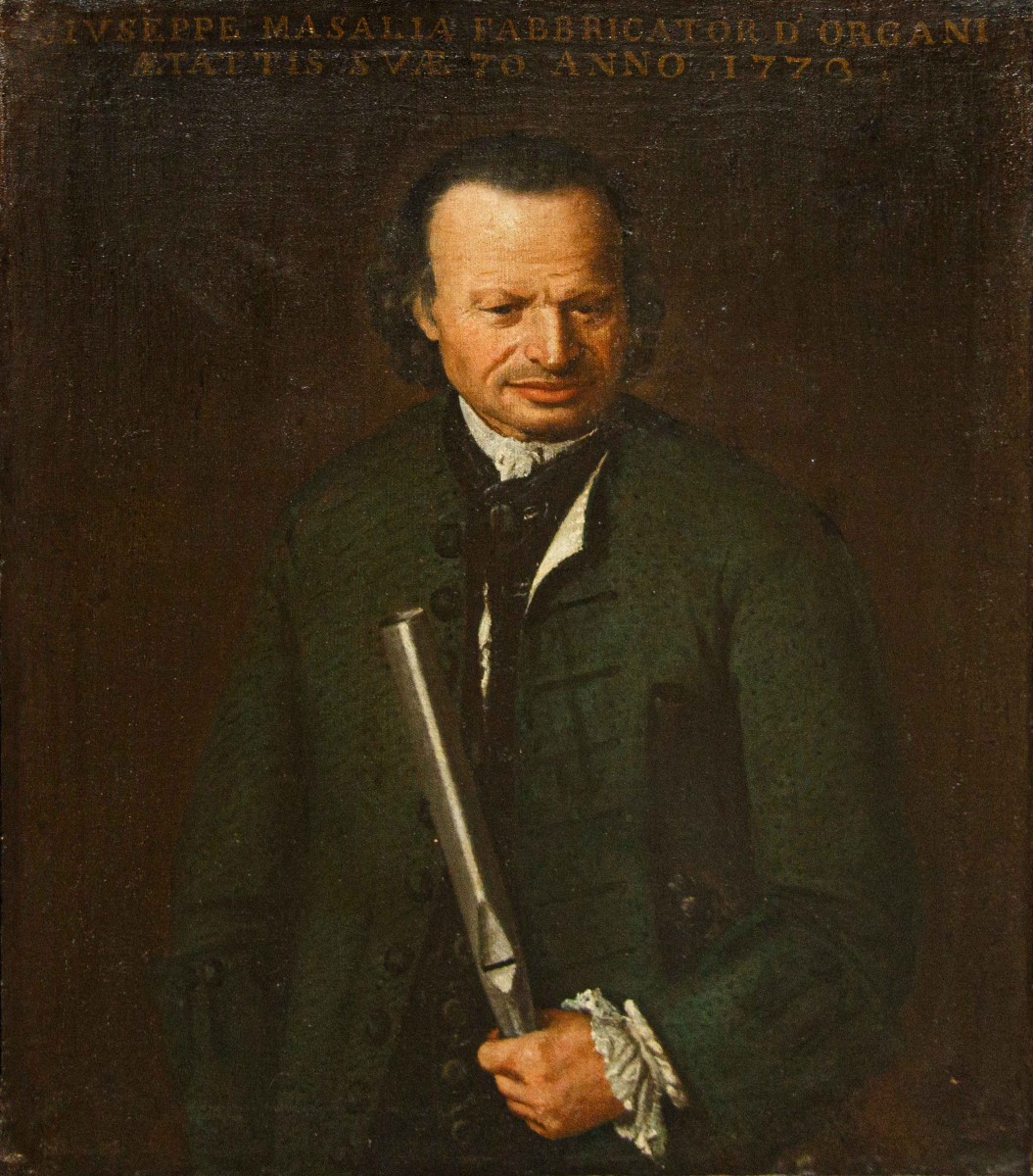 XVIII secolo, Scuola bergamasca  Ritratto di Giuseppe Masalia fabbricatore d’organi