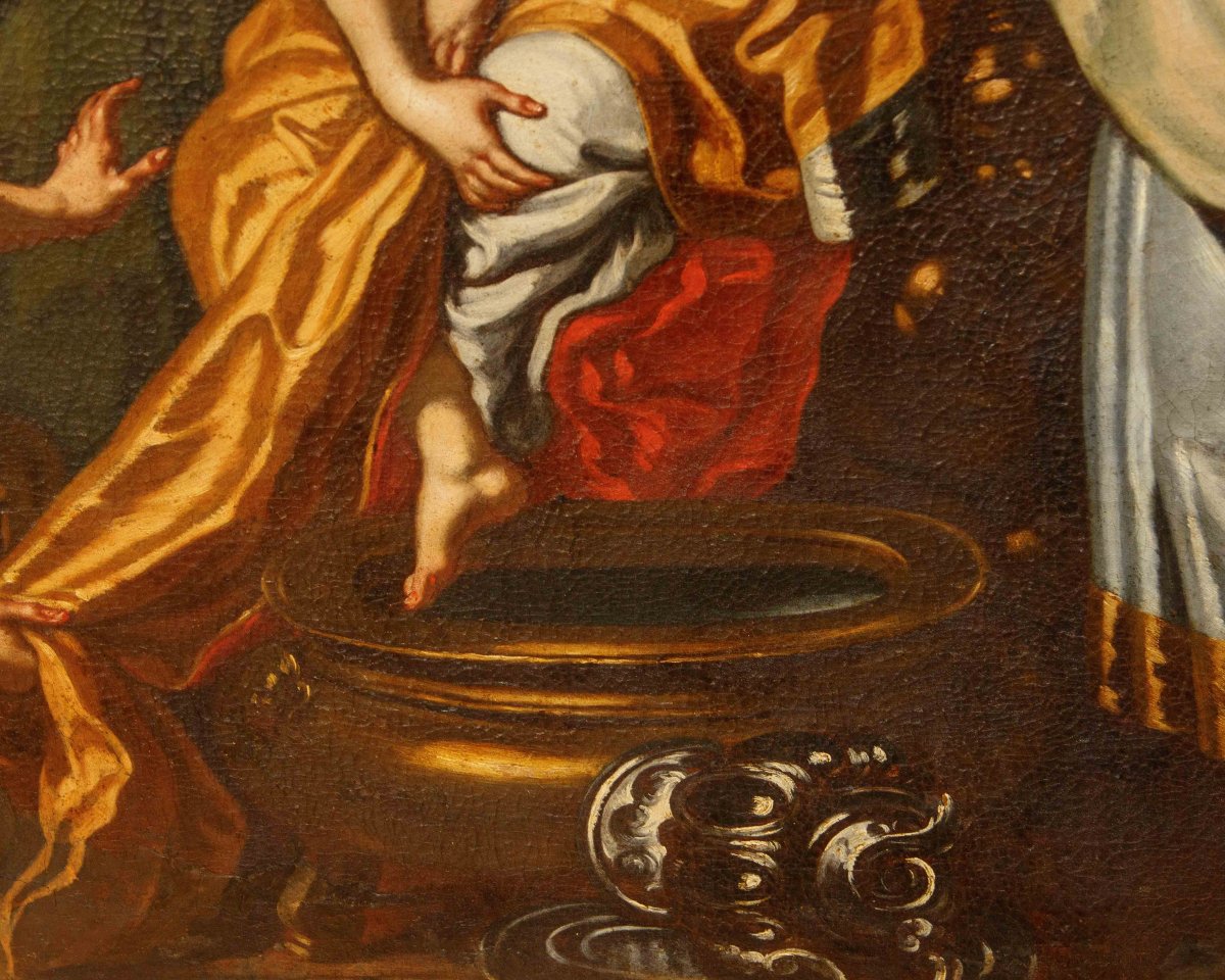 Bottega di Francesco Solimena, Betsabea al bagno-photo-1