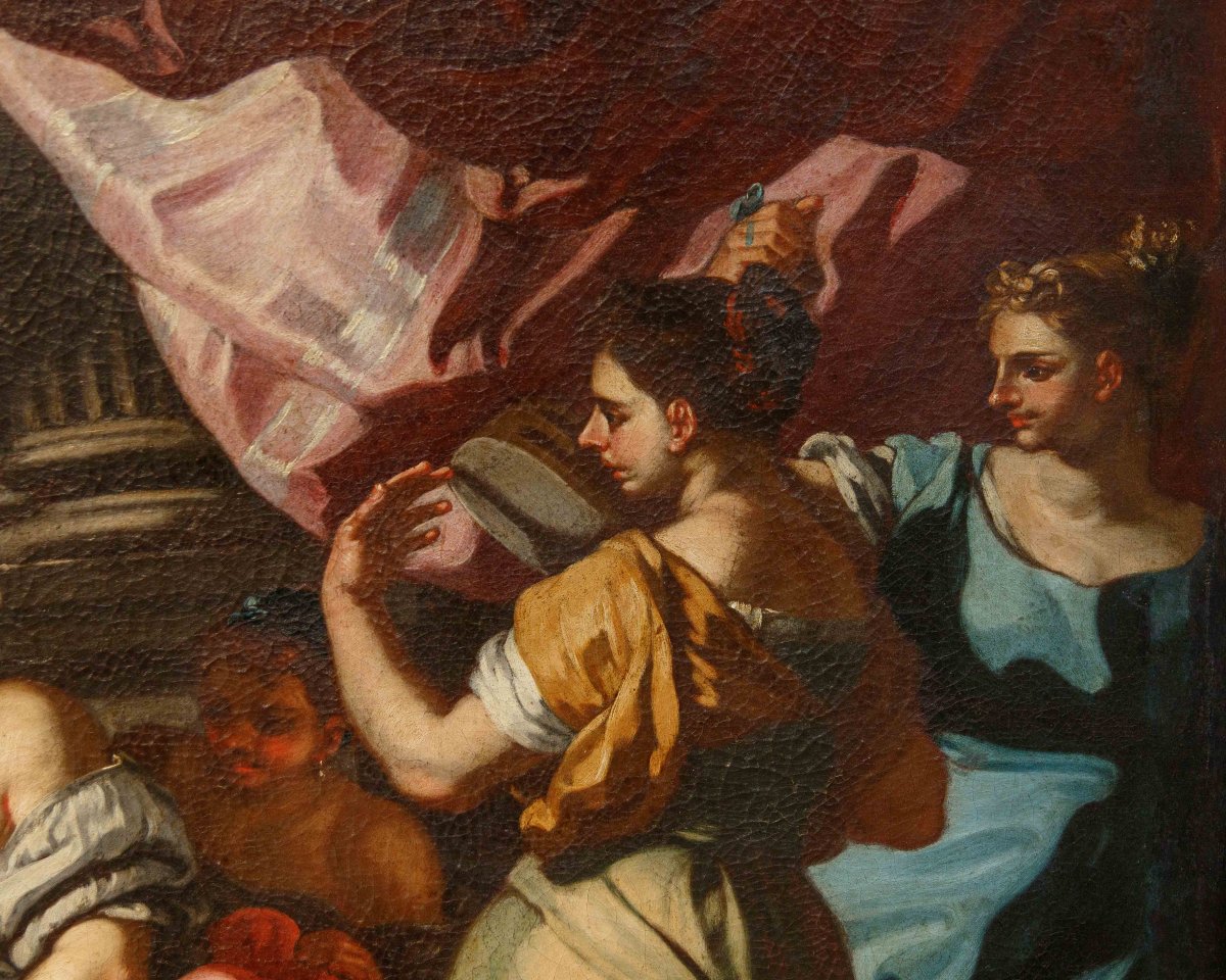 Bottega di Francesco Solimena, Betsabea al bagno-photo-8