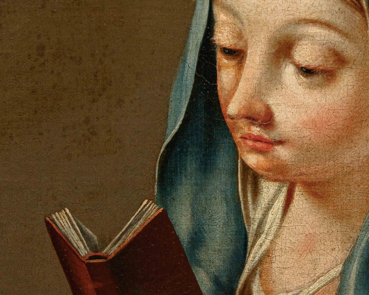 Bottega di Giovanni Battista Pittoni (Venezia, 1687 – 1767), Madonna che legge-photo-3