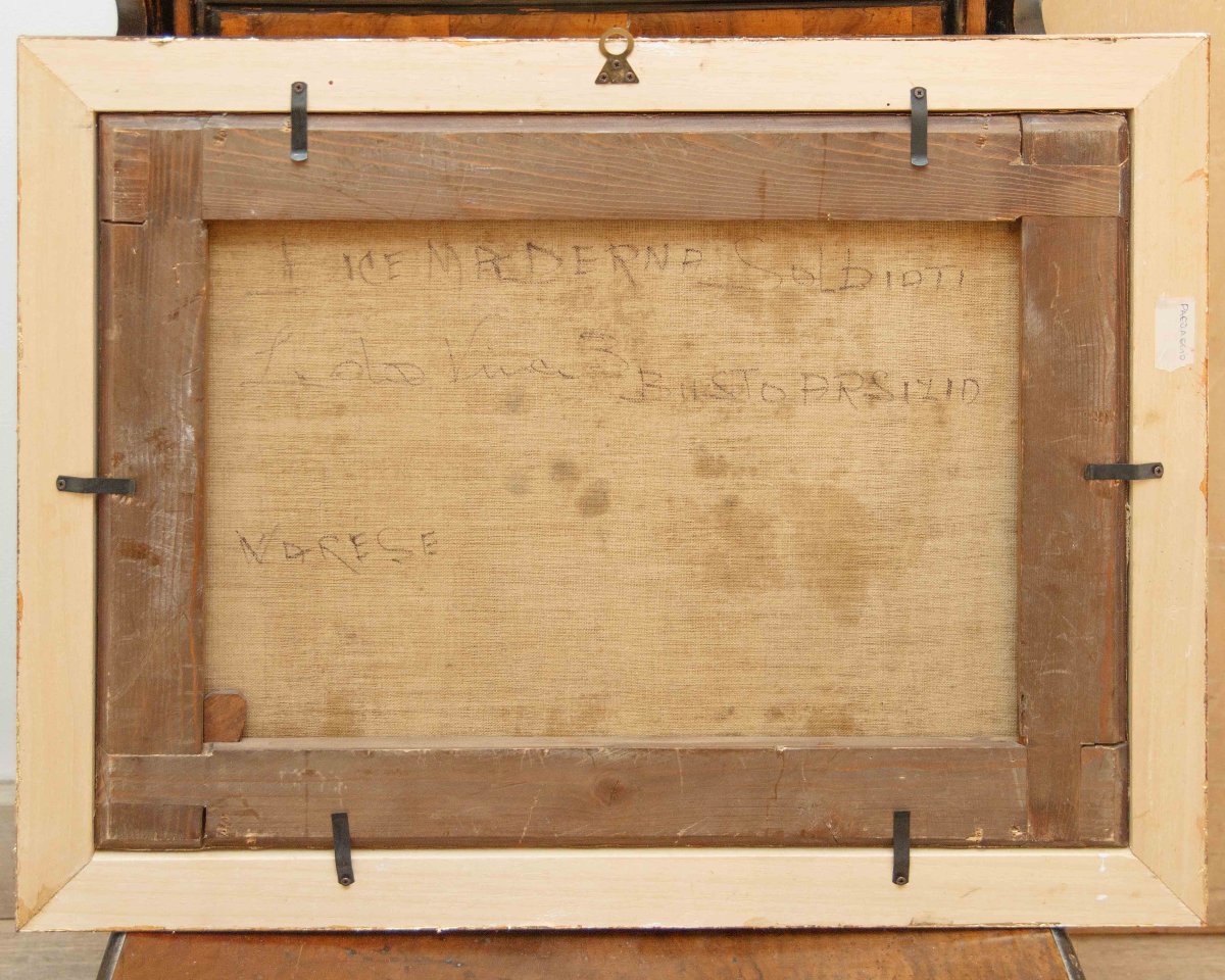 Bottega di Antonio Francesco Peruzzini (1643 o 1646 – 1724)  Paesaggio con figure-photo-2