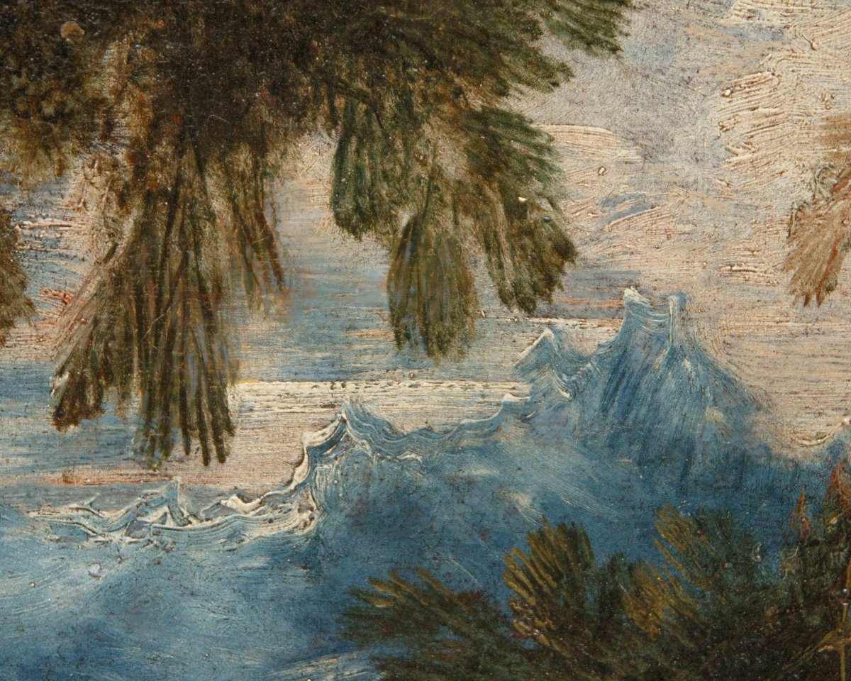 Bottega di Antonio Francesco Peruzzini (1643 o 1646 – 1724)  Paesaggio con figure-photo-7