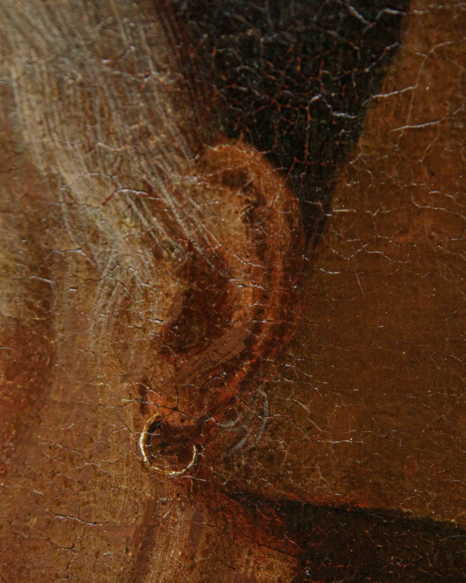 Giacomo Francesco Cipper detto il Todeschini, attr.  Ritratto di vecchia contadina-photo-1