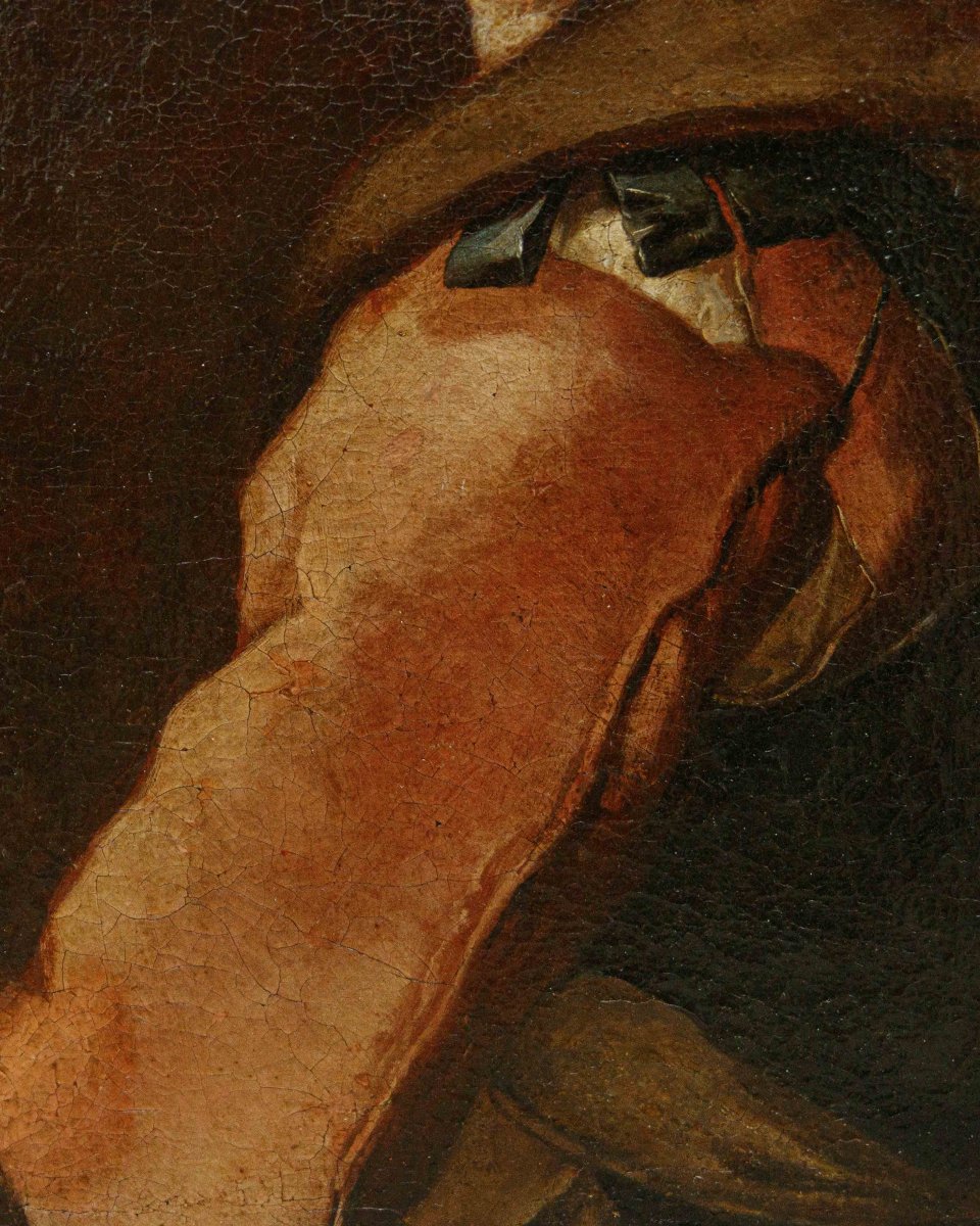 Giacomo Francesco Cipper detto il Todeschini, attr.  Ritratto di vecchia contadina-photo-5