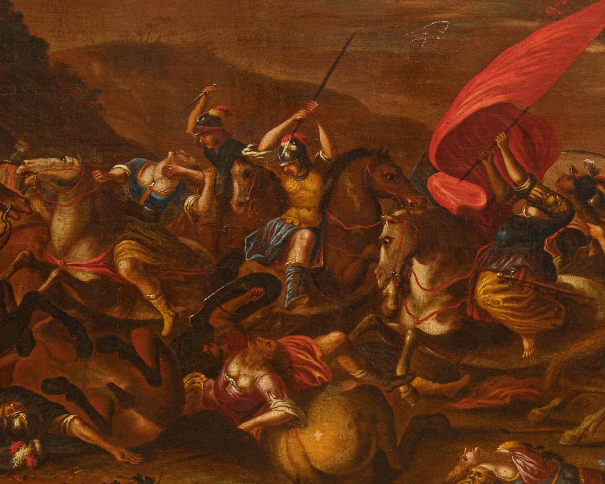 Gaspare Celio ( Roma, 1571 – 1640), Scontro tra Amazzoni -photo-2