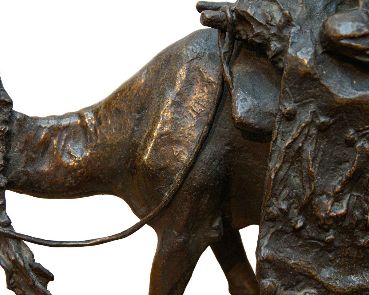 Ernesto Bazzaro (Milano, 1859 - 1937), Carovana-photo-3