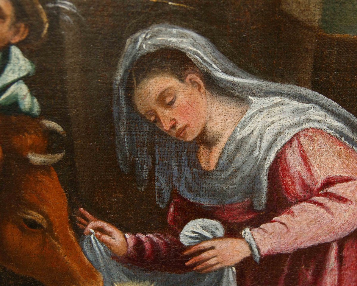 Bottega di Leandro del Ponte, detto Leandro Bassano (1557 – 1622)  Adorazione dei pastori-photo-4